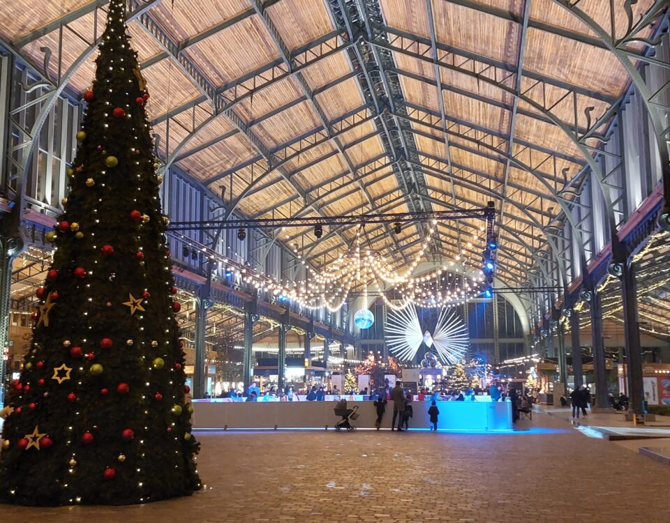 La décoration féérique de la gare Maritime de Bruxelles