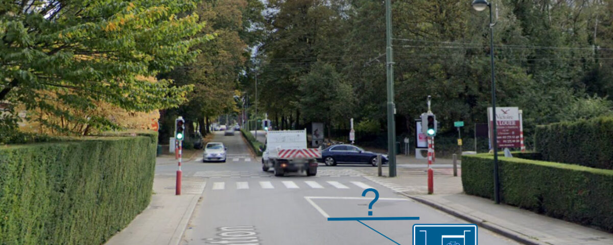 Sécurité des cyclistes au carrefour de l'Avenue de l'Aviation et de l’avenue Orban