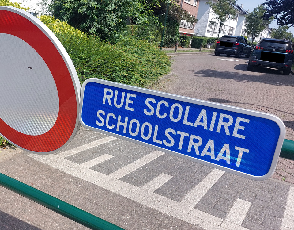 première rue scolaire à l’avenue des Éperviers, woluwe-saint-pierre
